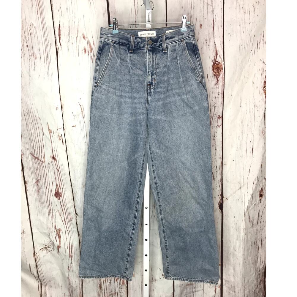 Denim Forum the Belinda High Rise Wide Leg Jeans
